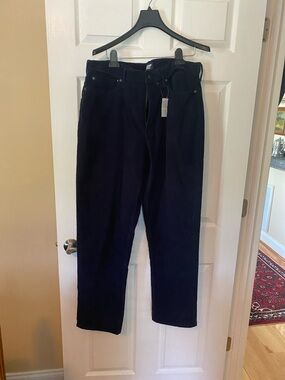 Lands’ End Corduroy Pants Men’s 38/30 Navy Traditional Fit Classic Casual